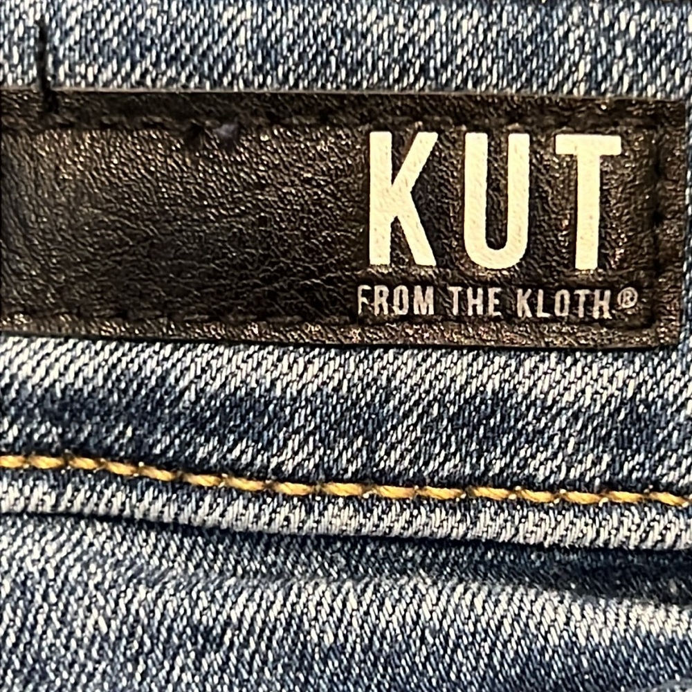 KUT from the Kloth Donna High-Rise Skinny Distressed Ankle Jeans Fray 18W - Picture 13 of 15